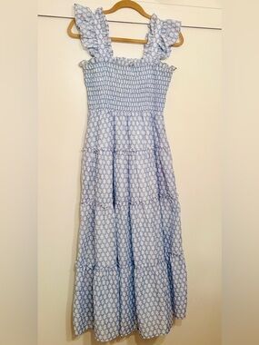 J. Marie Ruffle Strap Maxi Dress, Size Small